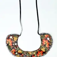 Карнавальный набор "Народная краса" юбка р-р 40-48, воротник, повязка, цвет чёрный