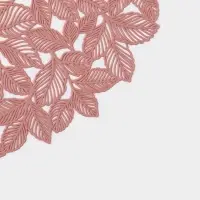 Салфетка сервировочная на стол Доляна &laquo;Эльзас&raquo;, d=38 см, пыльная роза