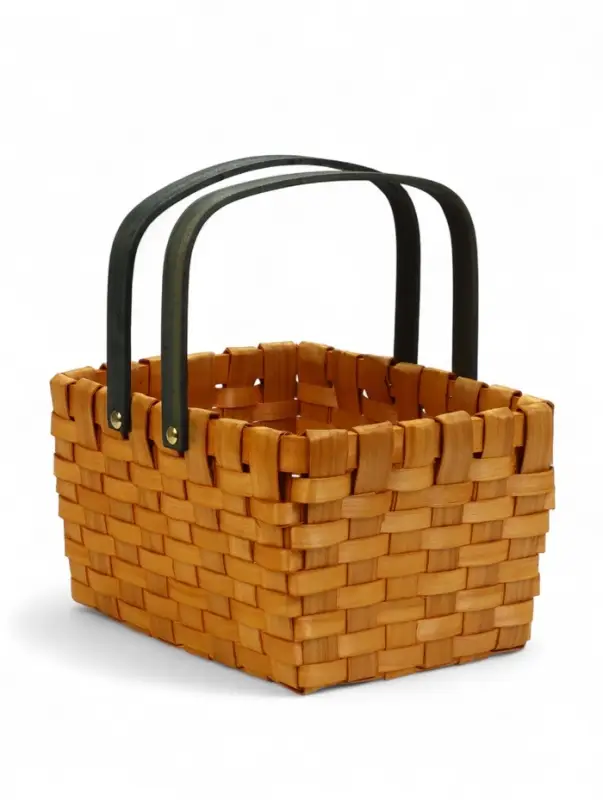 Корзина плетеная 28х23х16 см ручка h=15 см коричневый Корзина плетеная 28х23х16 см ручка h=15 см коричневый