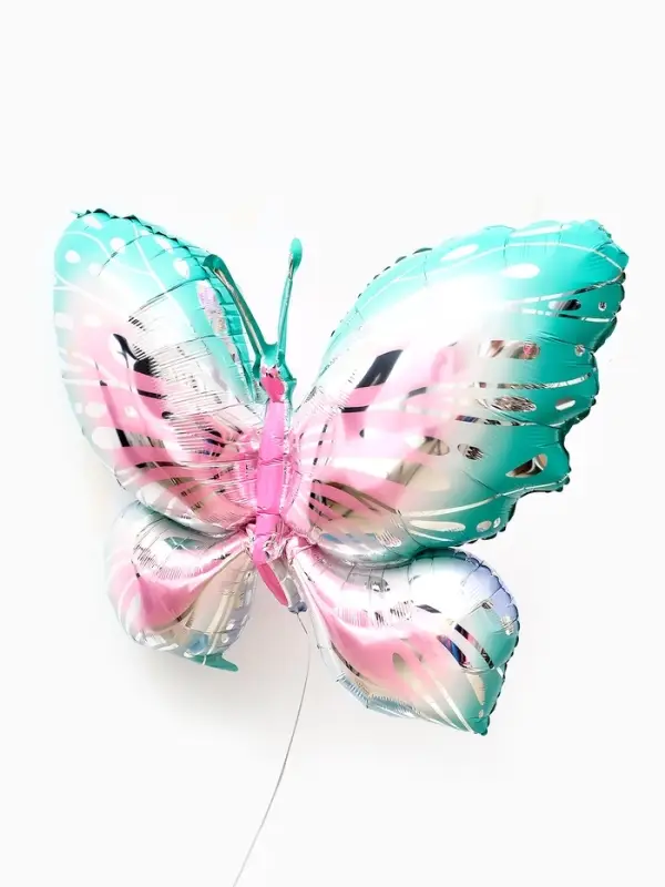 Воздушные шары фольгированные, &laquo;Разноцветные бабочки&raquo;, набор  3 шт