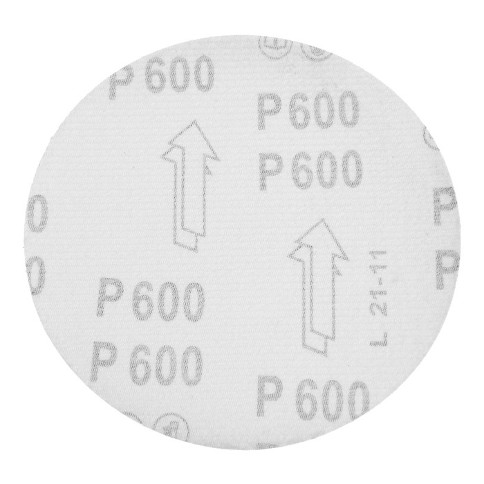Круг абразивный шлифовальный под  Круг абразивный шлифовальный под "липучку" ТУНДРА, 150 мм, Р600, 5 шт.