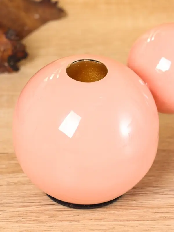 Подсвечник на 3 свечи «Бусы», с 7 сферами, 44×8×8 см, пудровый Подсвечник на 3 свечи «Бусы», с 7 сферами, 44×8×8 см, пудровый