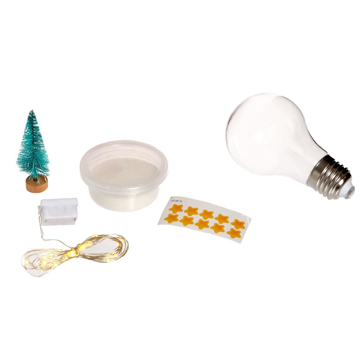 Набор для опытов «Новогодняя гирлянда», лампочка, работает от батареек Набор для опытов «Новогодняя гирлянда», лампочка, работает от батареек