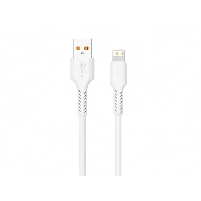 Кабель VIXION PRO VX-17i, USB - Lightning, 2.1 А, 1 м, белый