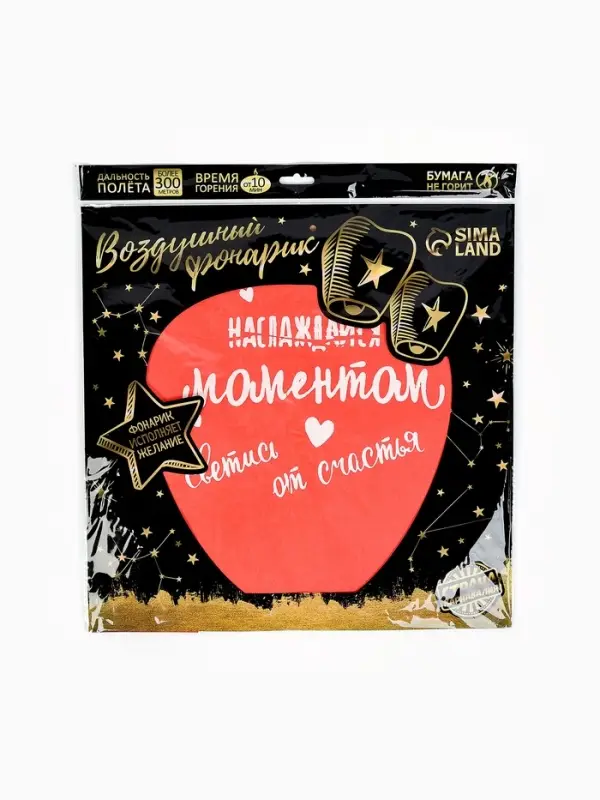 Фонарик желаний &laquo;Наслаждайся моментом&raquo;, купол
