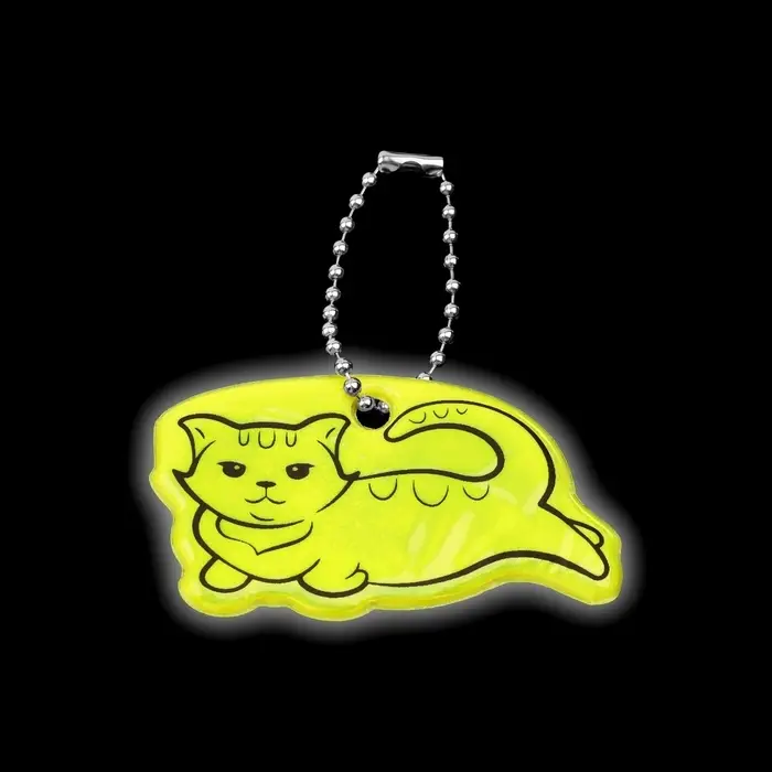 Светоотражающий элемент «Отдых кота», двусторонний, 6×3.5 см, МИКС Светоотражающий элемент «Отдых кота», двусторонний, 6×3.5 см, МИКС