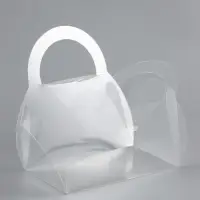 Складная прозрачная коробка из PVC, для упаковки подарков, 9.5×6×5 см