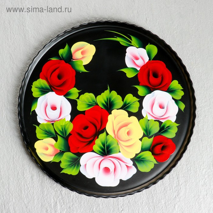 Поднос Поднос "Жостово" художественная роспись 28 см