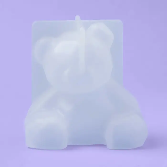 Молд для заливки &laquo;Медвежонок&raquo;, силикон, 6.5&times;5.8 см, прозрачный