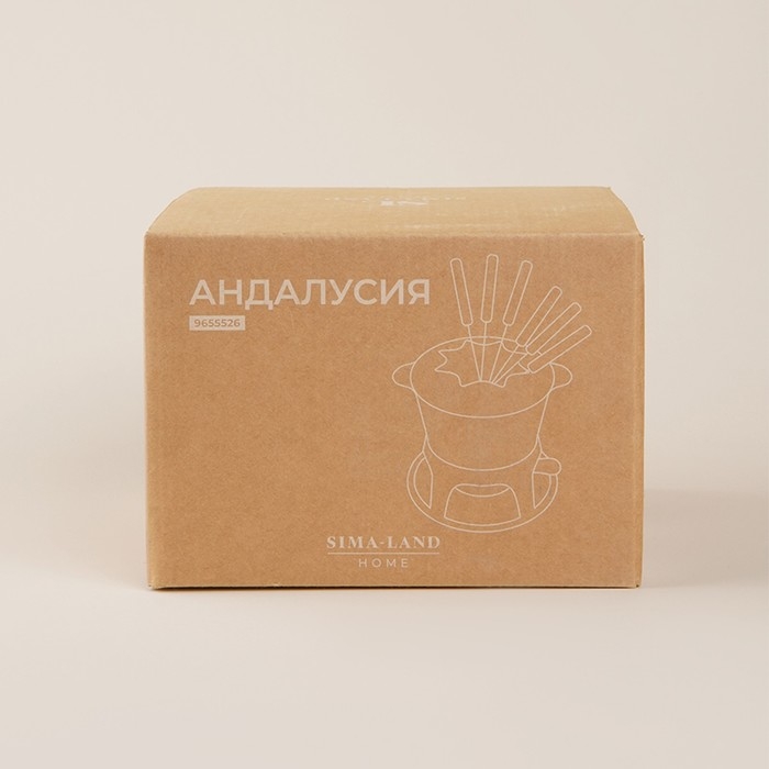 Фондю чугунное с эмалированным покрытием SL Home, d=17 см, h=10 см, цвет бежевый Фондю чугунное с эмалированным покрытием SL Home, d=17 см, h=10 см, цвет бежевый