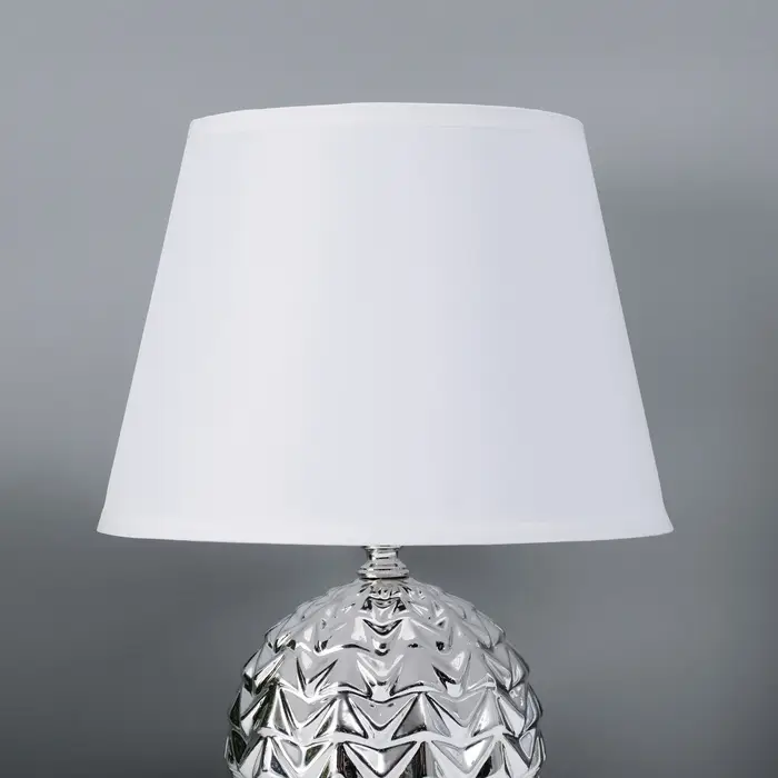 Лампа настольная RISALUX &laquo;Шади&raquo;, Е14, 40 Вт, цвет хром, 23&times;23&times;32 см