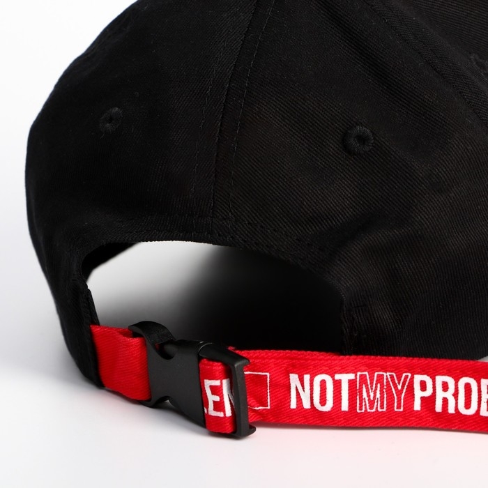 Кепка мужская Error, цвет чёрный, р-р 56