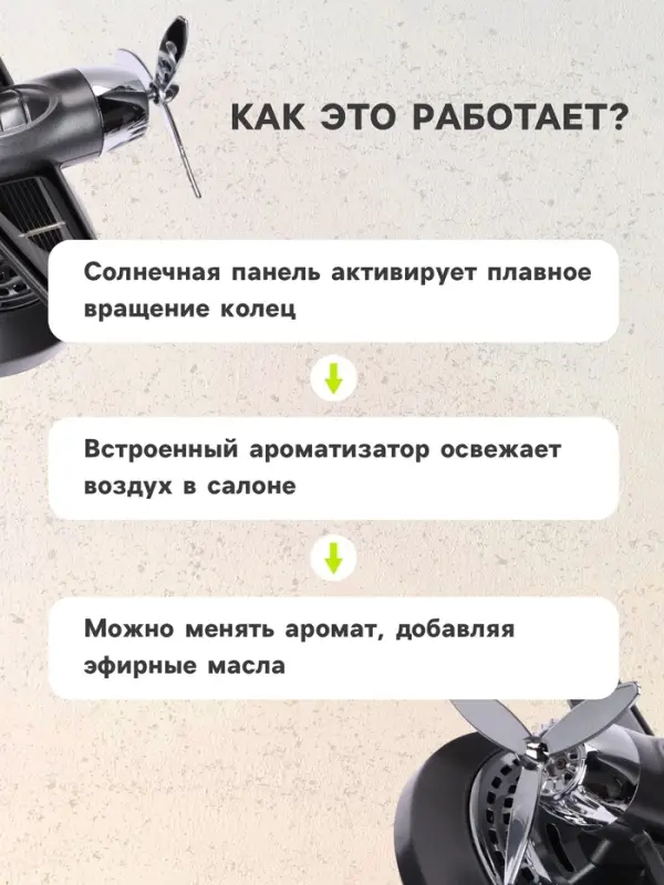 Ароматизатор на панель &laquo;Самолет&raquo; черный