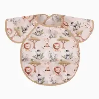 Нагрудник для кормления непромокаемый с карманом &laquo;Саванна&raquo;, M&B