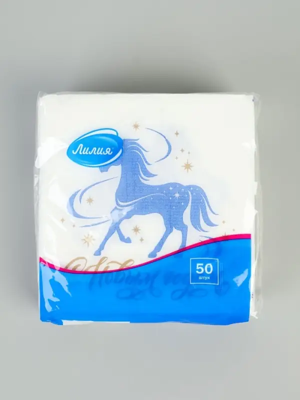 Салфетки бумажные однослойные «Счастливый год», 24х24, 50 шт Салфетки бумажные однослойные «Счастливый год», 24х24, 50 шт