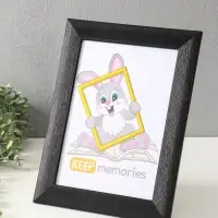 Фоторамка для фото 21&times;30 см Keep memories Luxe Elegance, с ножкой, пластик, чёрный, (пластиковый экран)