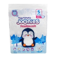 Подгузники JOONIES Premium Soft, размер S (3-6 кг), 64 шт.