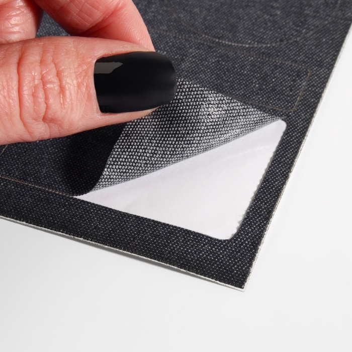 Набор заплаток джинсовых, клеевые, лист 10 × 18 см, 10 шт, цвет тёмная джинса Набор заплаток джинсовых, клеевые, лист 10 × 18 см, 10 шт, цвет тёмная джинса