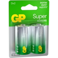 Батарейка GP Super D/LR20/13A алкалин.,GP13A - 2CR2, бл/2