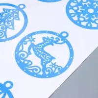 Декоративная наклейка "Подвески" прозрачный фон 30х50 см Декоративная наклейка "Подвески" прозрачный фон 30х50 см