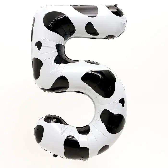 Воздушный шар фольгированный 40" &laquo;Цифра 5&raquo;