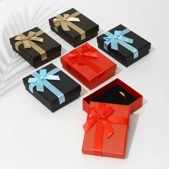 Коробочка подарочная под набор «Классик», 7×9 (размер полезной части 6.4×8.5 см), МИКС, вставка чёрная