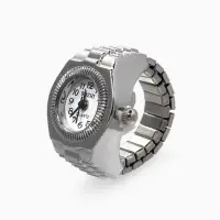 Кольцо &laquo;Время. часы круг&raquo;, 17 размер, цвет серебро