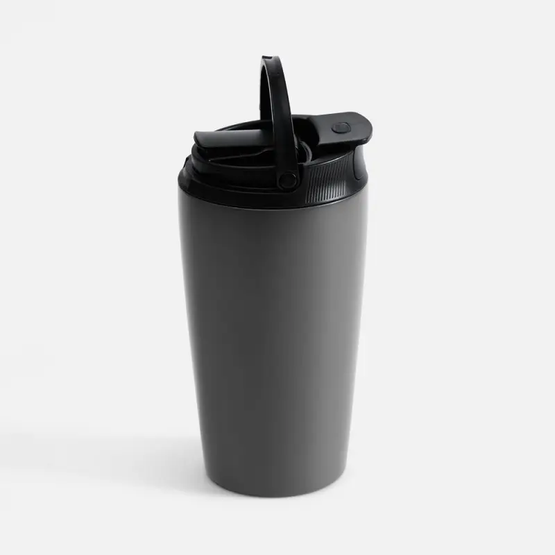 Термостакан с двумя поильниками Duetta, серый Термостакан с двумя поильниками Duetta, серый