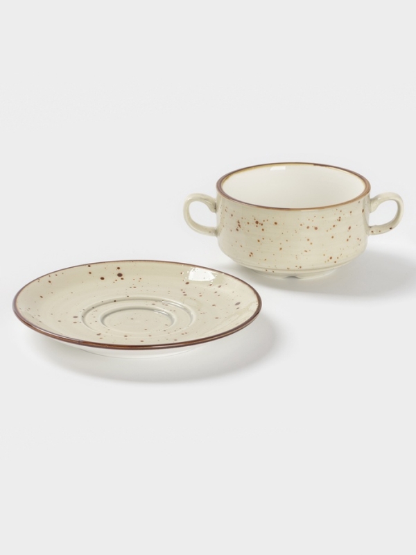 Супница с блюдцем Magistro  Супница с блюдцем Magistro "Mediterana" 14,8х10,3х5,8 см