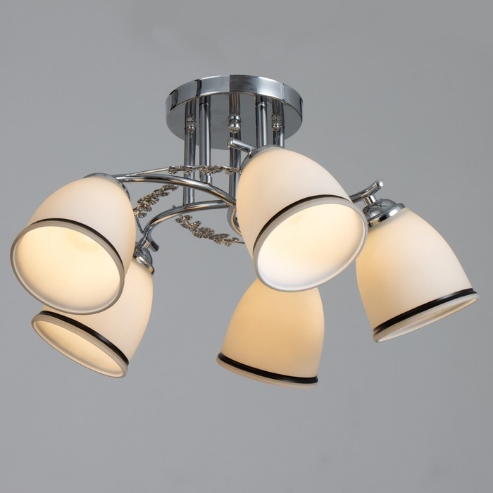 Люстра Люстра "Офелия" 5хЕ27 40т хром 55х55х25 см BayerLux