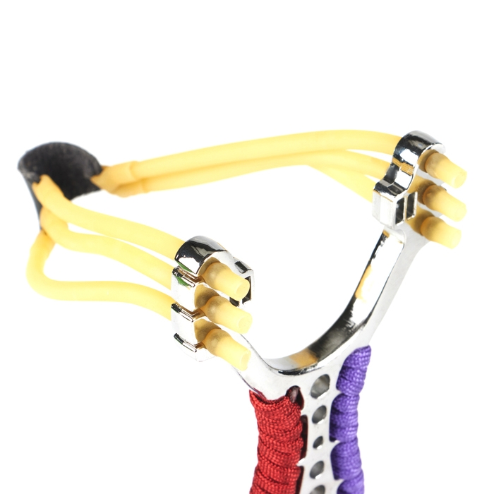 Рогатка металлическая Рогатка металлическая "Настроение" в текстильной оплётке, 14 см, микс