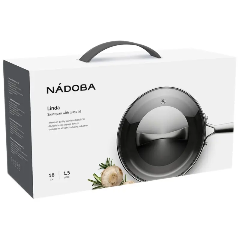 Ковш со стеклянной крышкой Linda Ковш со стеклянной крышкой Linda