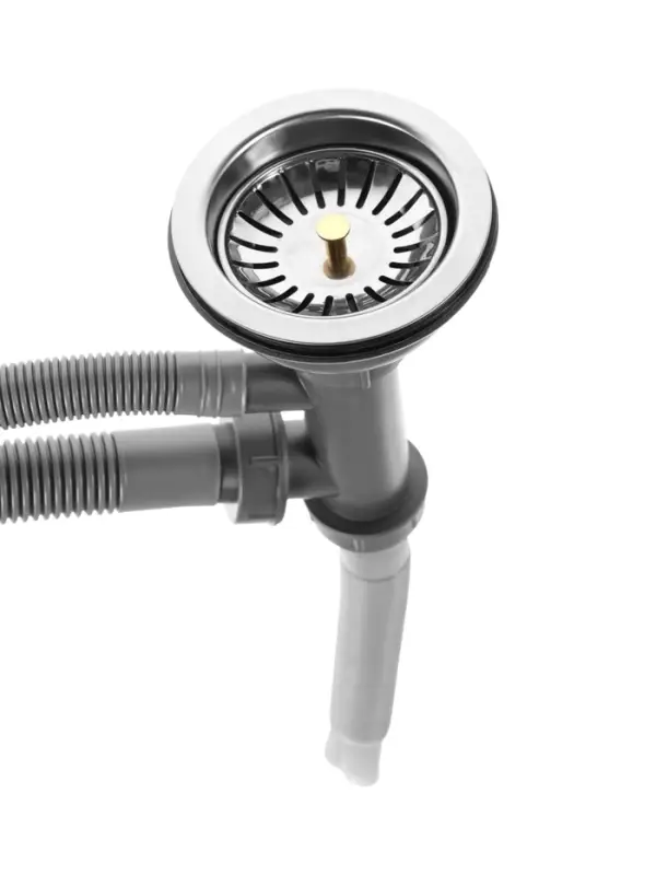 Мойка кухонная ZEIN, накладная, двойная, 0.6 мм, 80&times;48&times;15 см, 3 1/2&rsquo;&rsquo;, с сифоном