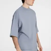 Футболка оверсайз унисекс T9, серая, размер XL/XXL
