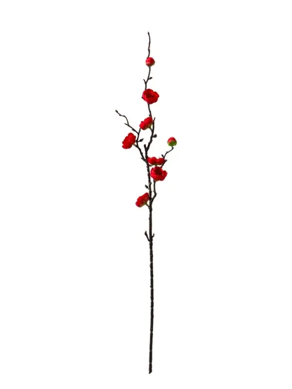 Цветы искусственные &laquo;Веточка сакуры&raquo;, 2.5&times;42 см, красные