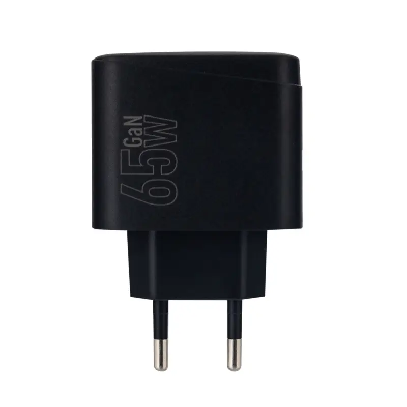 Переходник сетевого зарядного устройства на Type-C PD65W + USB QC3.0  CS63A HOCO черный