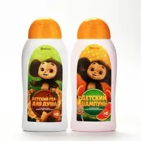 Детский гель для душа, аромат: шипучий лимонад, 300 мл, Чебурашка