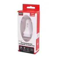 USB автомобильное зарядное устройство AVS 2 порта UC-323 (3,6А)