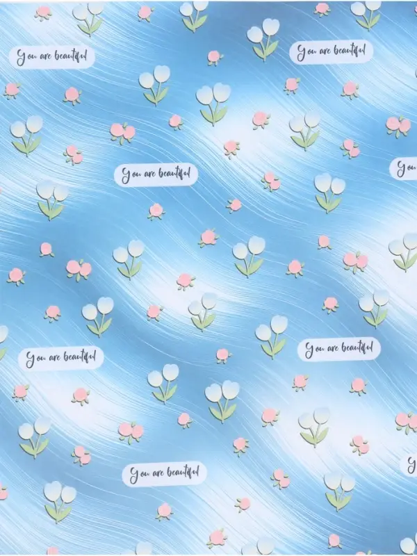 Бумага упаковочная крафт &laquo;Ты прекрасна&raquo;, 50&times;70 см