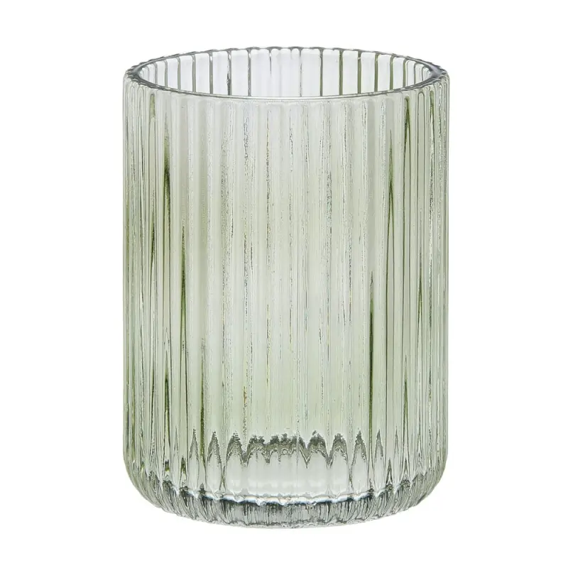 Стакан для ванной комнаты тм VETTA Ингрид, стекло, зеленый, 7х7х9,5см