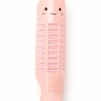 Бигуди для чёлки, с зажимом, d=3.5 см, 11 см, розовые