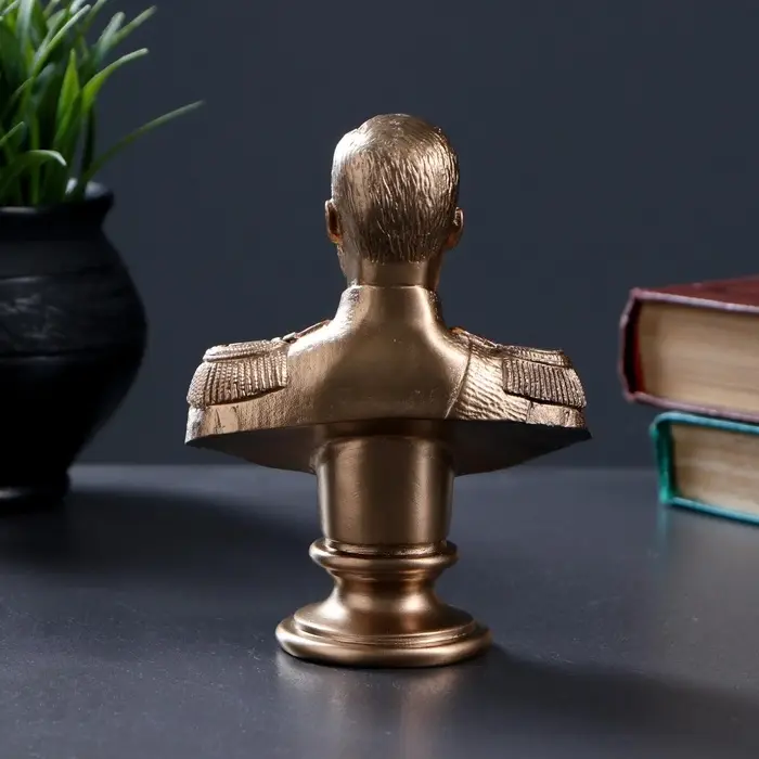 Бюст &laquo;Николай II&raquo;, фигурка гипс под бронзу, 6&times;14&times;6 см