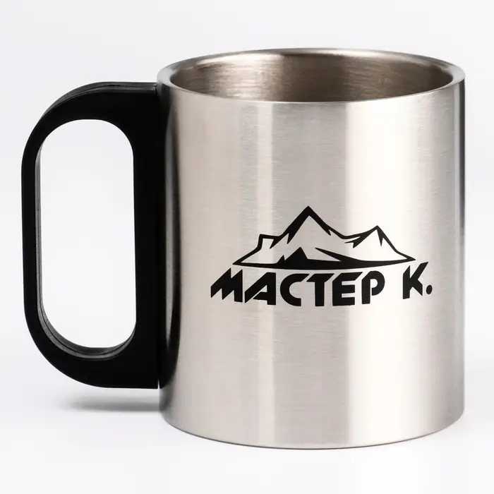 Термокружка, 180 мл, &laquo;Мастер К&raquo;, сохраняет тепло 2 ч, хром