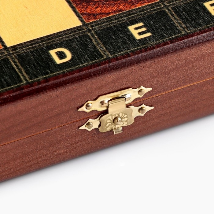 Шахматы деревянные настольные, 30 х 30 см, "Тура" король h-8 см, пешка-3.5 см