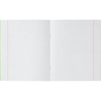 Тетрадь в зеленом офсете  18л.,  клетка, штука, внутр.блок 100% белизна