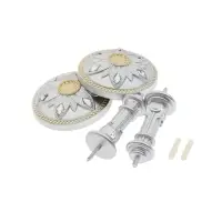 Держатель для штор CAPPIO KS032, d=98 мм, цвет серебро с золотом, 2 шт.