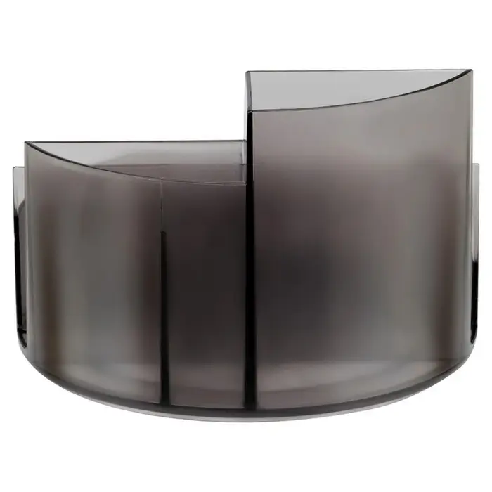 Подставка-органайзер для канцелярии Стамм &laquo;Профи&raquo;, тонированная серая