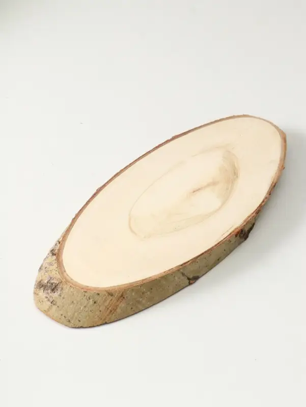 Спил осины, косой, слэб для декора, 35&times;16&plusmn;2 см