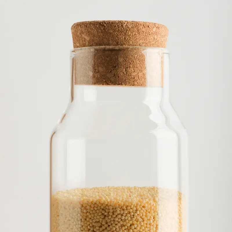 VETTA ЭКО Бутылка 1000мл, 25х9см, стекло, пробка