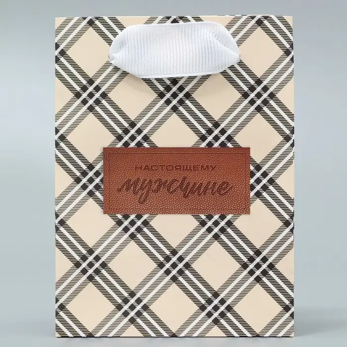 Пакет подарочный ламинированный, упаковка, «Клетка», 9 х 12 х 6.5 см Пакет подарочный ламинированный, упаковка, «Клетка», 9 х 12 х 6.5 см